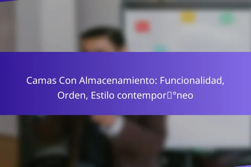 Camas Con Almacenamiento: Funcionalidad, Orden, Estilo contemporáneo