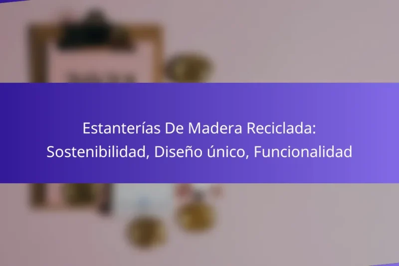 Estanterías De Madera Reciclada: Sostenibilidad, Diseño único, Funcionalidad