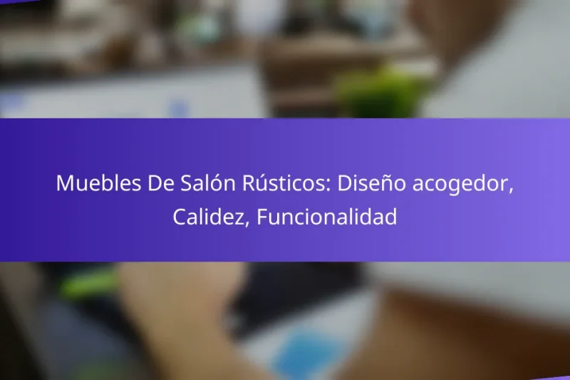 Muebles De Salón Rústicos: Diseño acogedor, Calidez, Funcionalidad